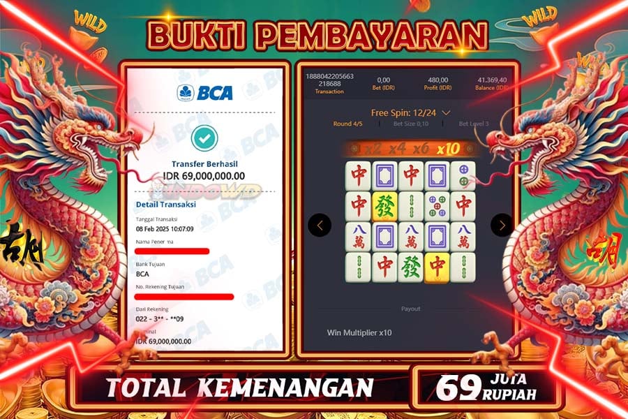 INDOWD JACKPOT SLOT MAHJONG WAYS 2 Rp69.000.000,- LUNAS