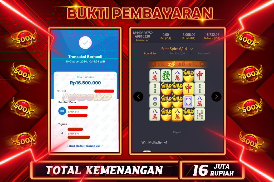 INDOWD JACKPOT SLOT MAHJONG WAYS 2 Rp.16.500.000,- LUNAS