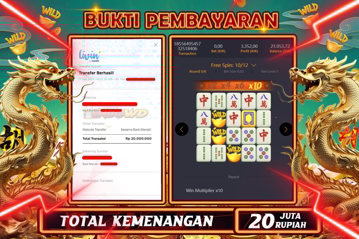INDOWD JACKPOT SLOT MAHJONG WAYS 2 Rp.20.000.000,- LUNAS