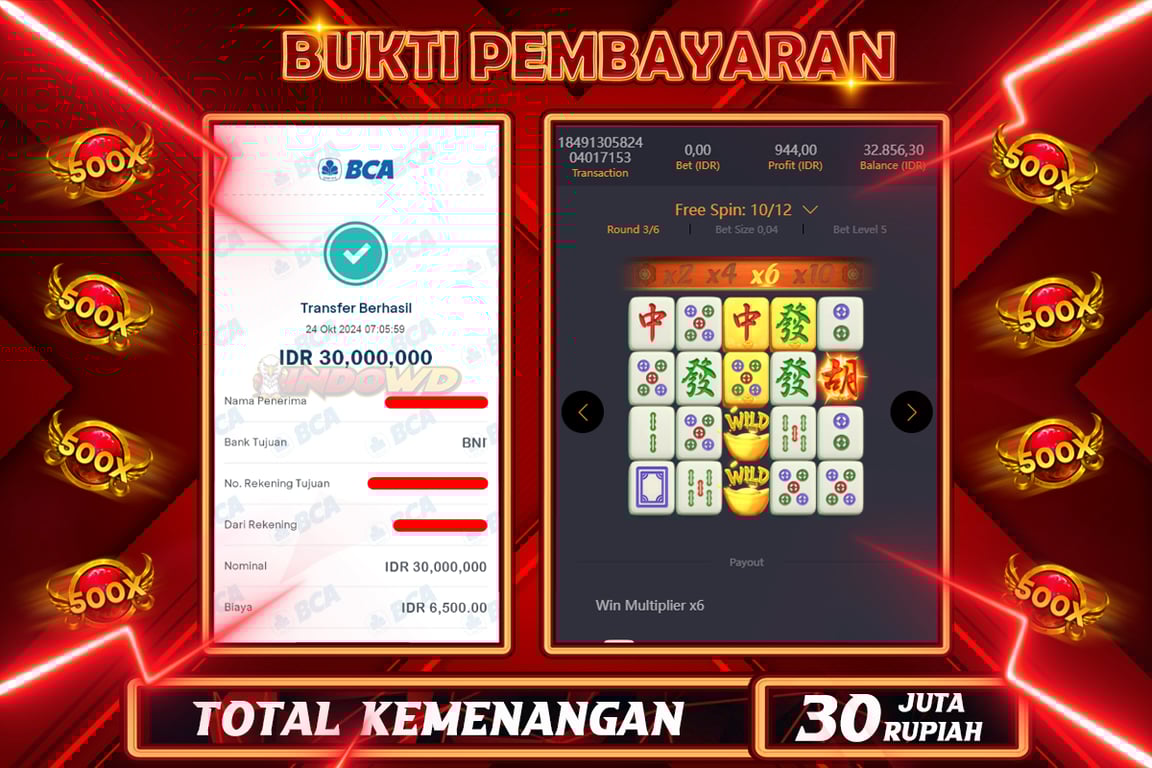 INDOWD JACKPOT SLOT MAHJONG WAYS 2 Rp.30.000.000,- LUNAS