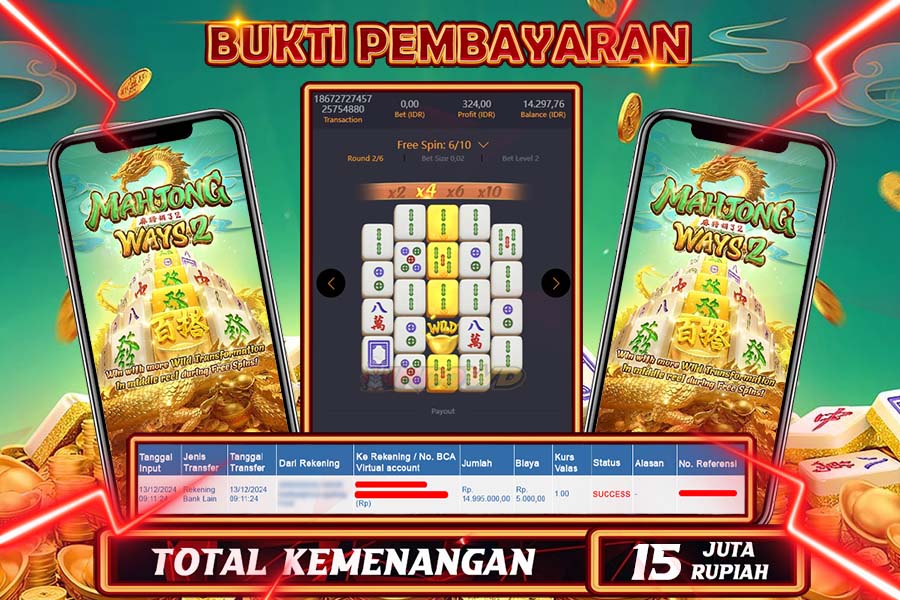 INDOWD JACKPOT SLOT MAHJONG WAYS  2  Rp.15.000.000,- LUNAS