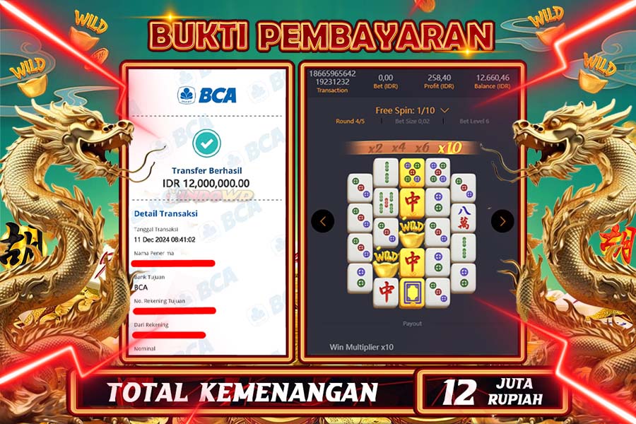 INDOWD JACKPOT SLOT MAHJONG WAYS  2  Rp.12.000.000,- LUNAS