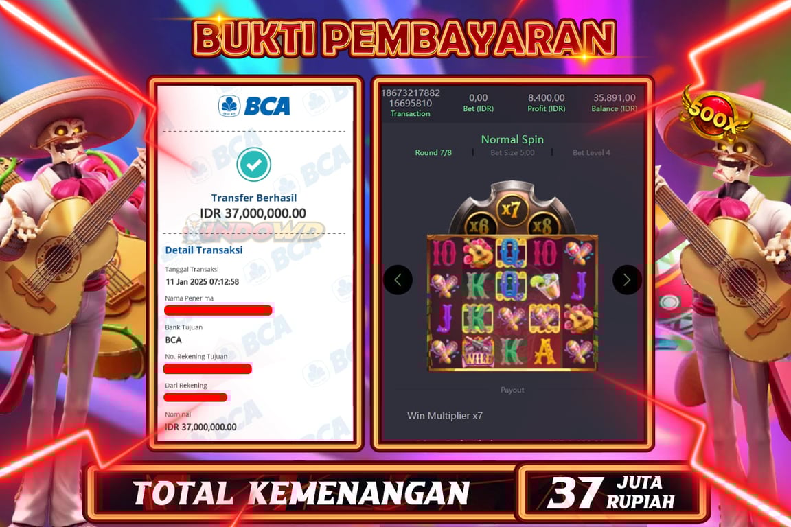 INDOWD JACKPOT SLOT WILD BANDITO Rp 37.000.000,- LUNAS