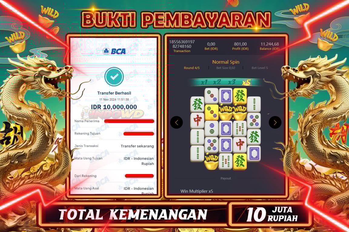 INDOWD JACKPOT SLOT MAHJONG WAYS 2 Rp.10.000.000,- LUNAS