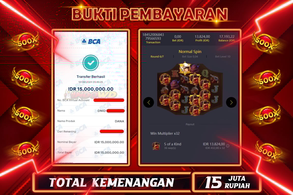INDOWD JACKPOT SLOT WILD BOUNTY SHOWDOWN Rp.15.000.000,- LUNAS