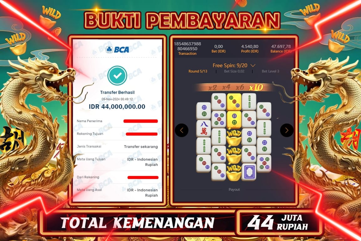 INDOWD JACKPOT SLOT MAHJONG WAYS 2 Rp.44.000.000,- LUNAS