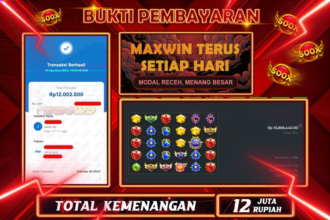 INDOWD JACKPOT SLOT STARLIGHT PRINCES 1000 Rp.12.000.000,- LUNAS