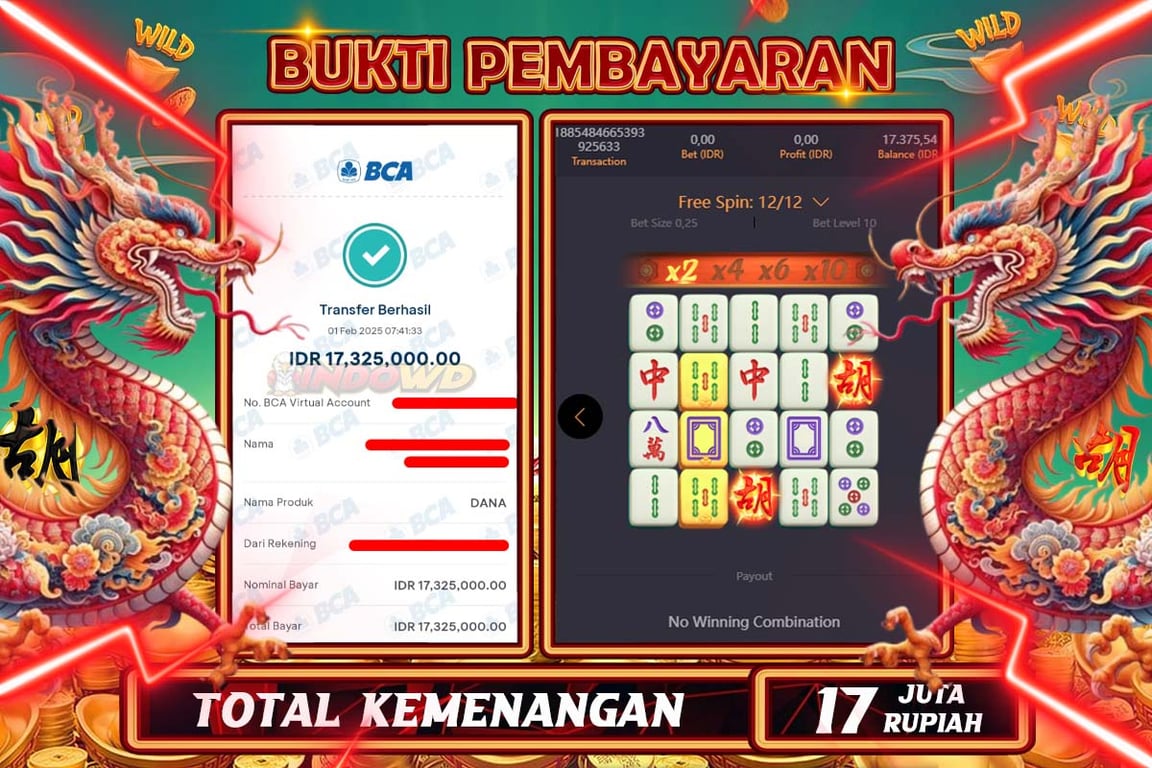 INDOWD JACKPOT SLOT MAHJONG WAYS 2 Rp17.325.000,- LUNAS