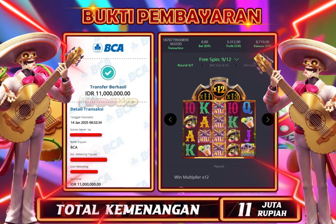 INDOWD JACKPOT SLOT WILD BANDITO Rp 11.000.000,- LUNAS