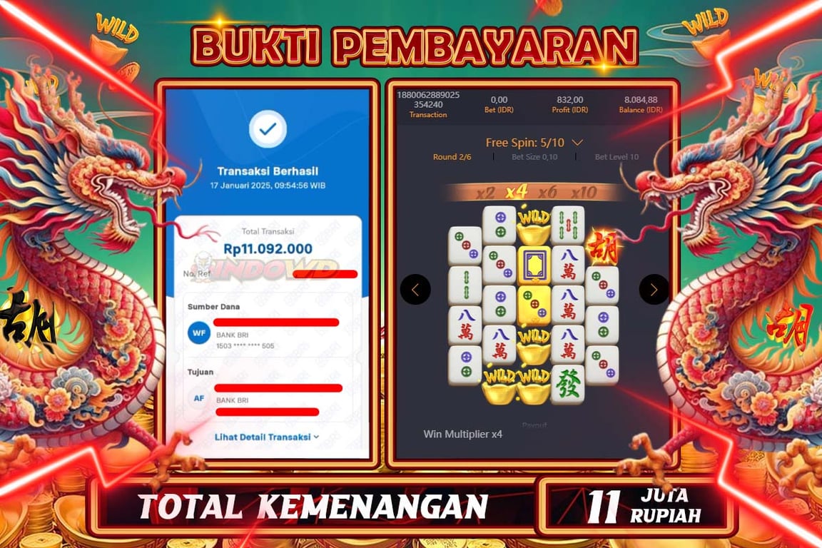 INDOWD JACKPOT SLOT MAHJONG WAYS 2 Rp.11.092.000,- LUNAS