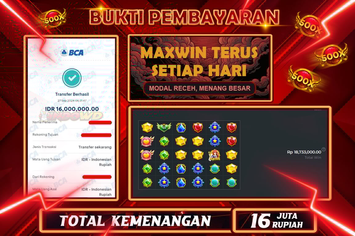 INDOWD JACKPOT SLOT STARLIGHT PRINCES 1000 Rp.16.000.000,- LUNAS