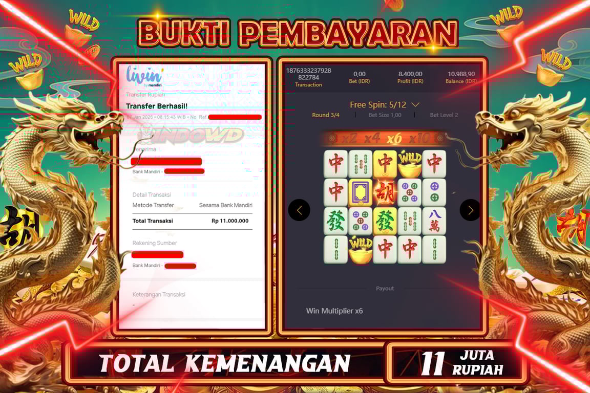 INDOWD JACKPOT SLOT MAHJONG WAYS 2 Rp 11.000.000,- LUNAS