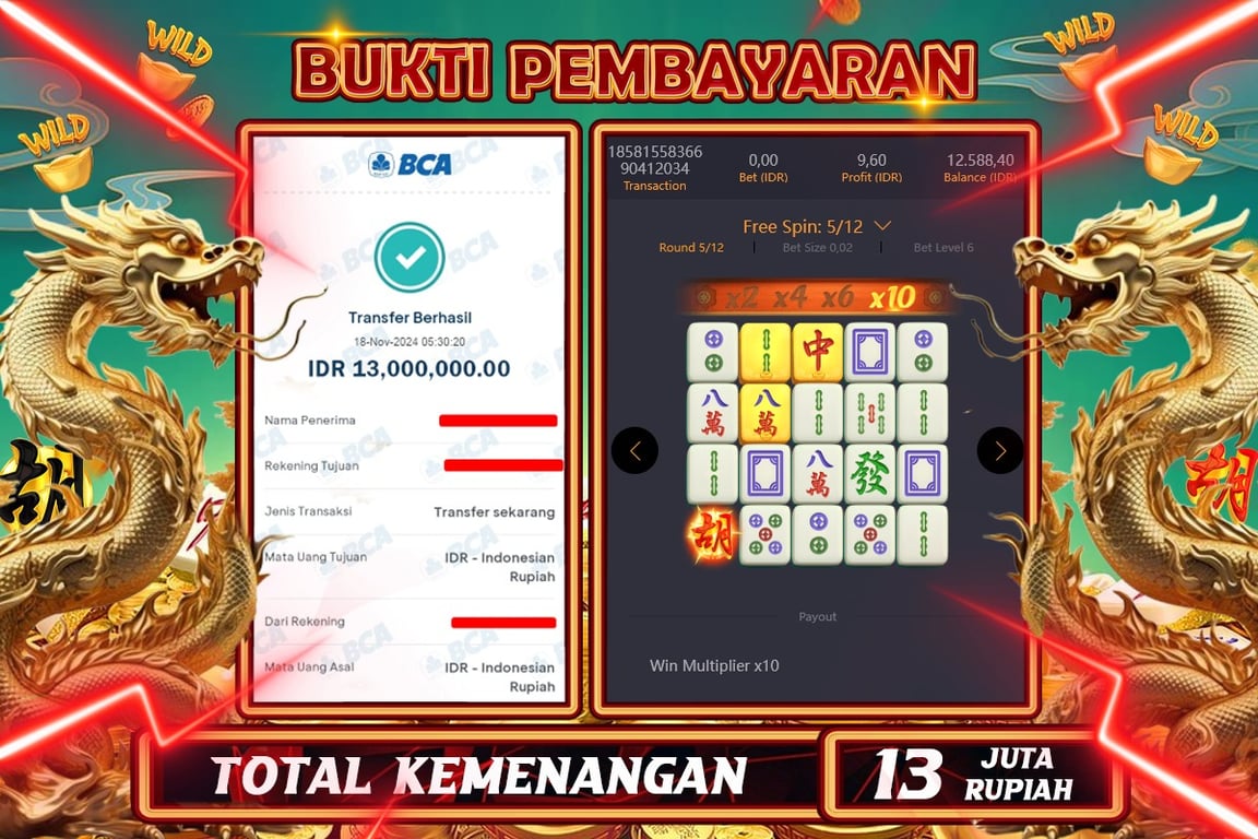 INDOWD JACKPOT SLOT MAHJONG WAYS 2 Rp.13.000.000,- LUNAS