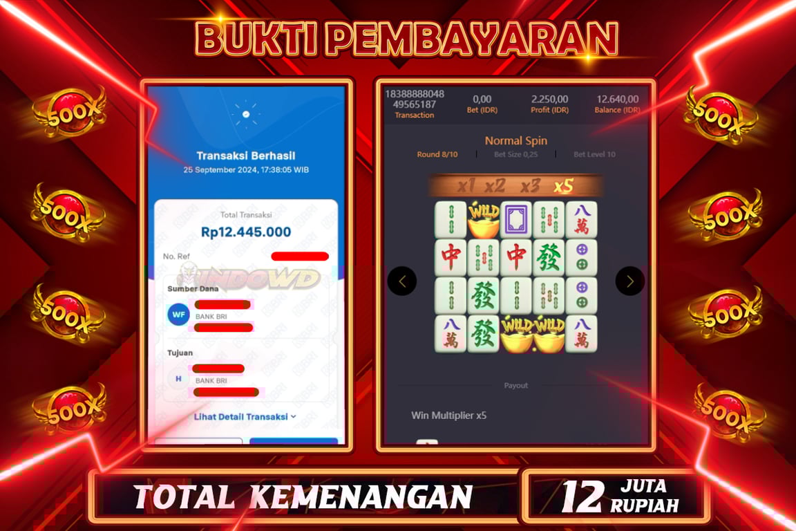 INDOWD JACKPOT SLOT MAHJONG WAYS 2 Rp.12.000.000,- LUNAS
