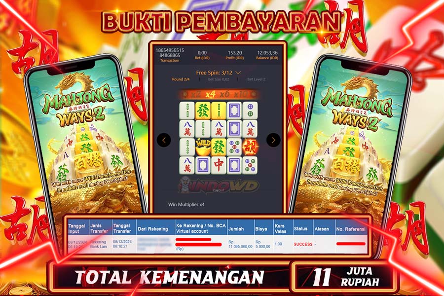 INDOWD JACKPOT SLOT MAHJONG WAYS 2  Rp.11.000.000,- LUNAS