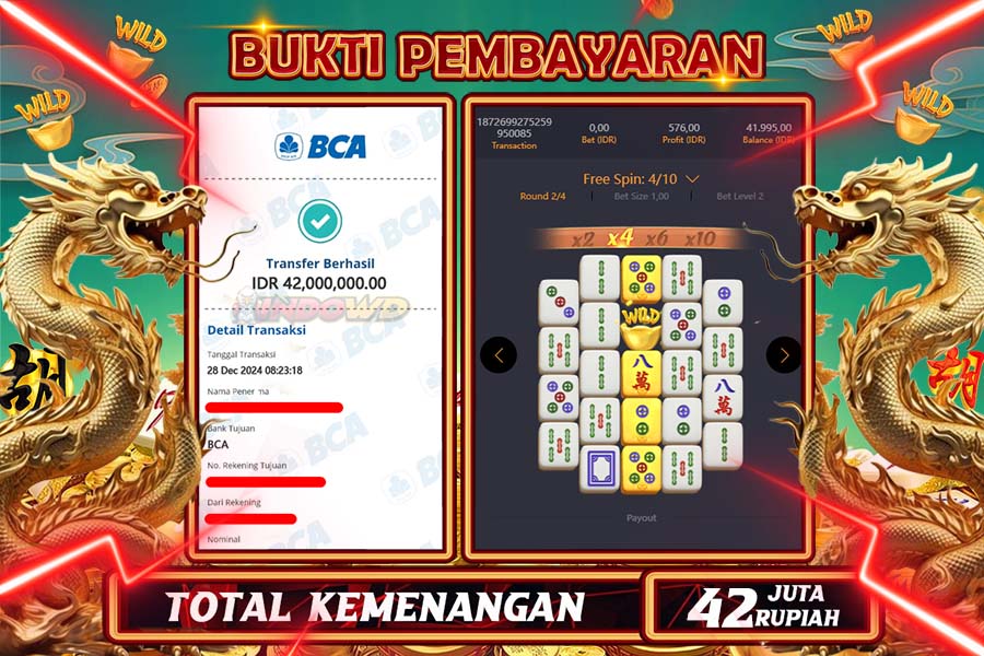 INDOWD JACKPOT SLOT MAHJONG WAYS 2 Rp42.000.000,- LUNAS