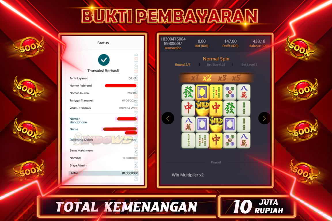 INDOWD JACKPOT SLOT MAHJONG WAYS 2 Rp.10.000.000,- LUNAS