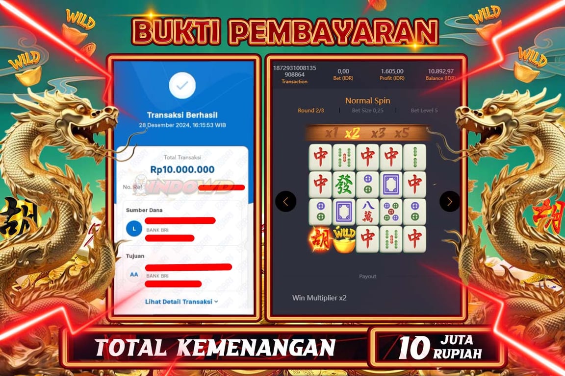 INDOWD JACKPOT SLOT MAHJONG WAYS 2 Rp10.000.000,- LUNAS