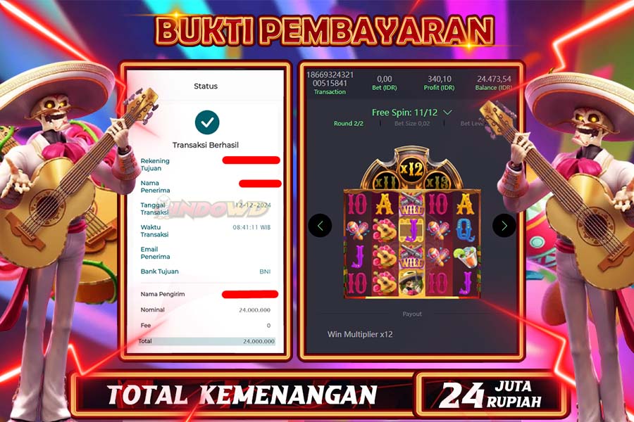 INDOWD JACKPOT SLOT WILD BANDITO  Rp.24.000.000,- LUNAS