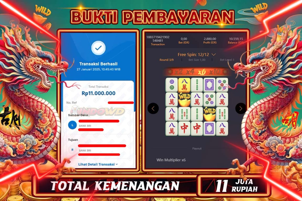 INDOWD JACKPOT SLOT MAHJONG WAYS 2  Rp11.000.000,- LUNAS