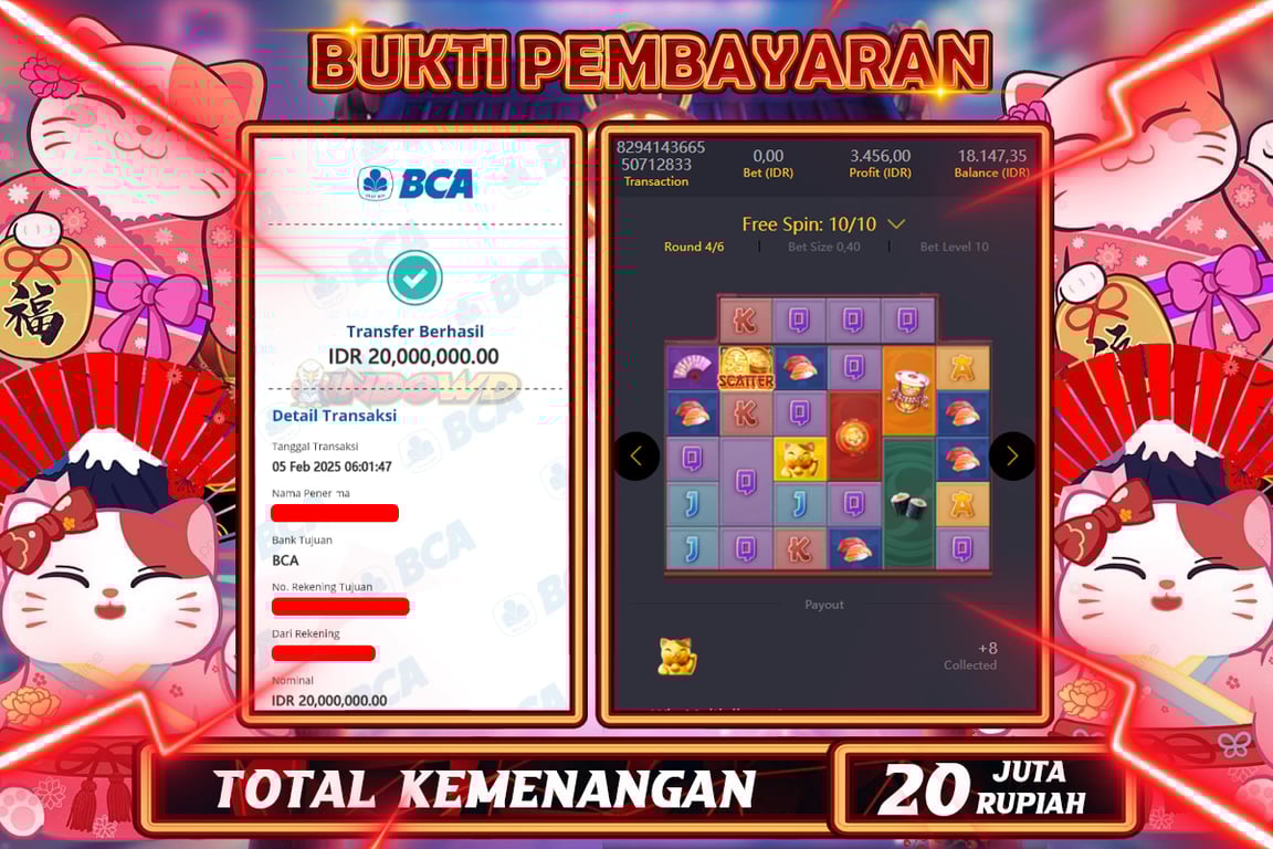 INDOWD JACKPOT SLOT LUCKY NEKO  Rp20.000.000,- LUNAS