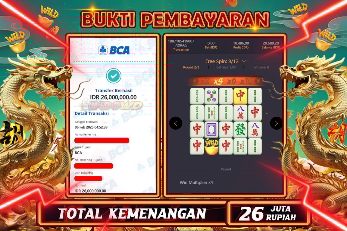 INDOWD JACKPOT SLOT MAHJONG WAYS 2  Rp26.000.000,- LUNAS