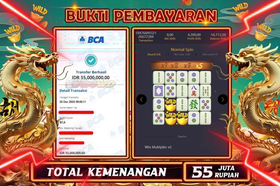 INDOWD JACKPOT SLOT MAHJONG WAYS 2 Rp.55.000.000,- LUNAS