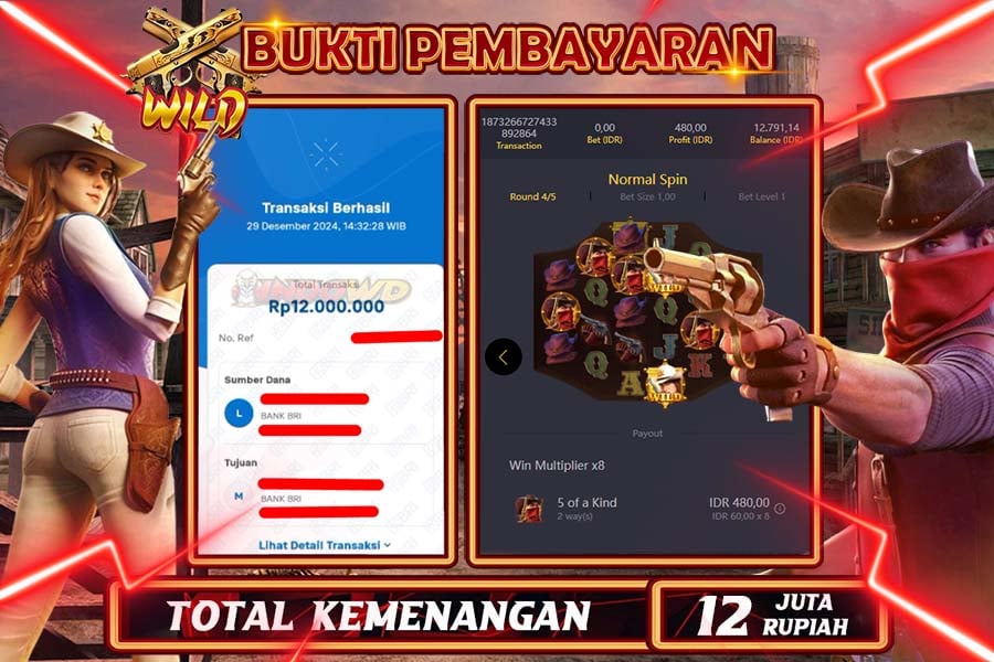 INDOWD JACKPOT SLOT WILD BOUNTY Rp12.000.000,- LUNAS