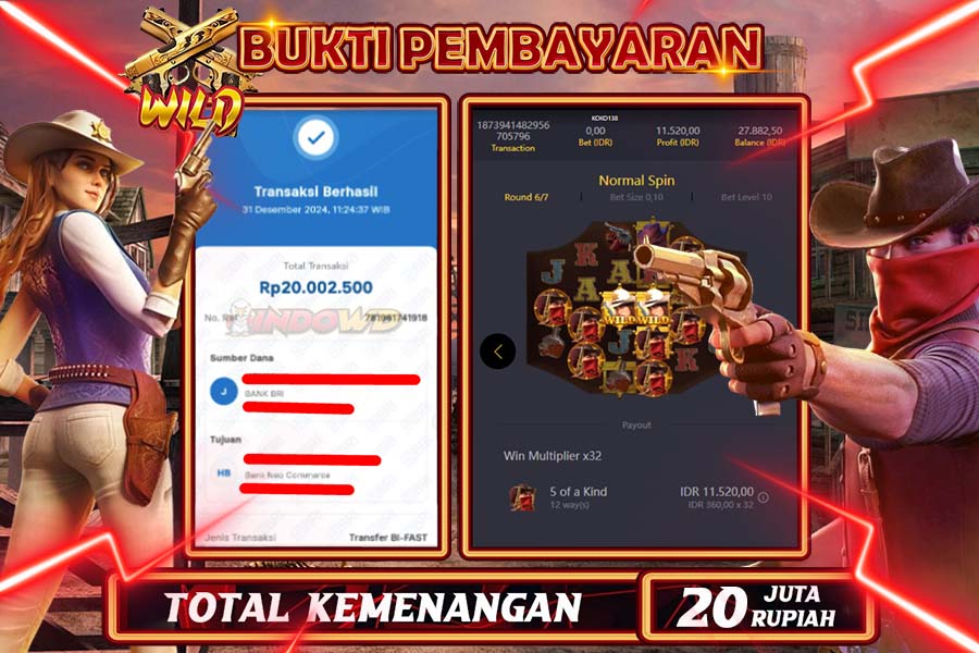 INDOWD JACKPOT SLOT WILD BOUNTY  Rp20.000.000,- LUNAS