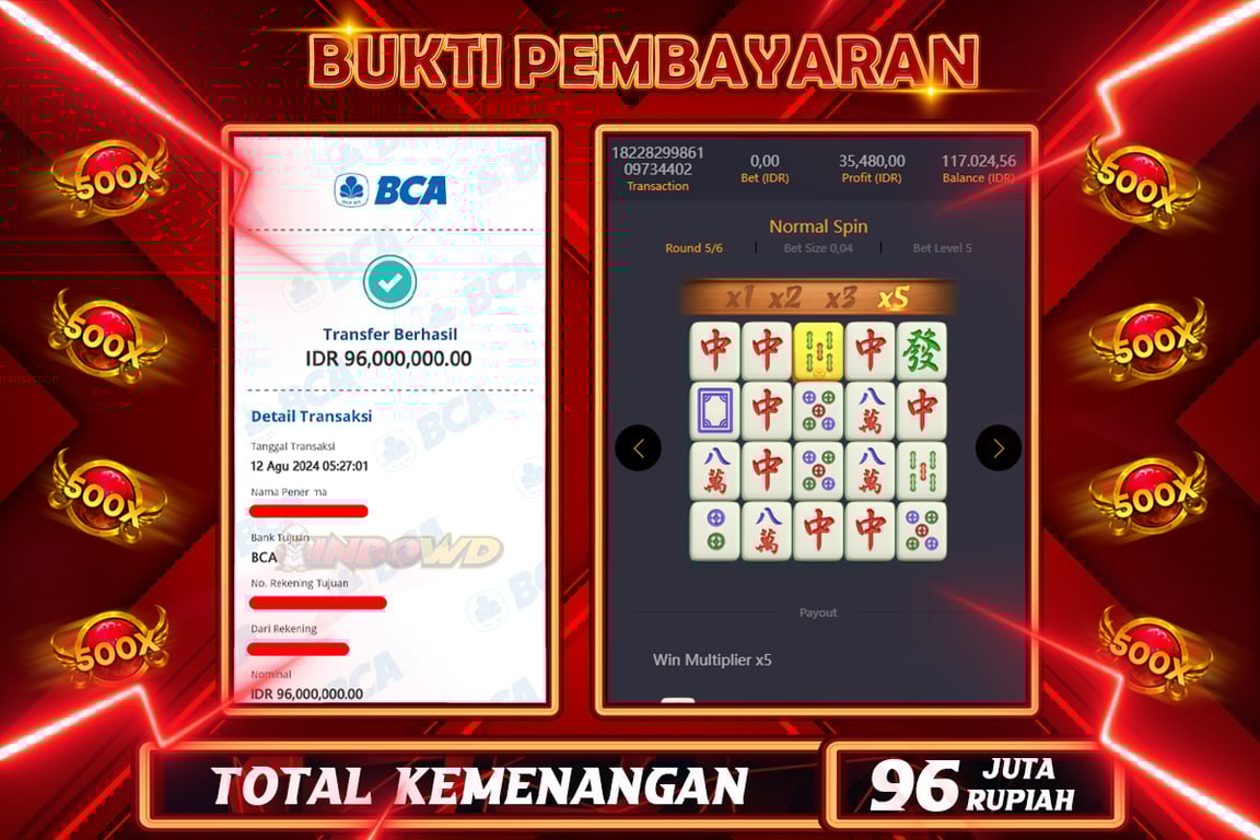 INDOWD JACKPOT SLOT MAHJONG WAYS 2 Rp.96.000.000,- LUNAS