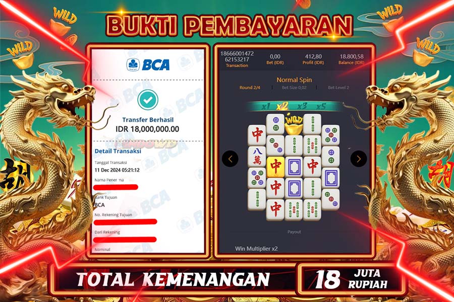 INDOWD JACKPOT SLOT MAHJONG WAYS  2  Rp.18.000.000,- LUNAS