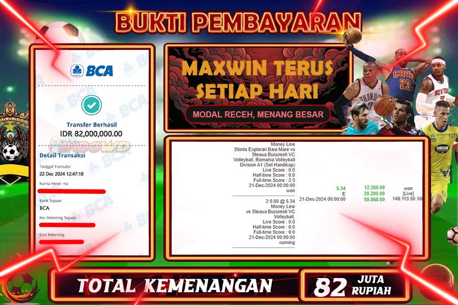 INDOWD JACKPOT LIVE GAMES PP PARLAY  Rp.82.000.000,- LUNAS