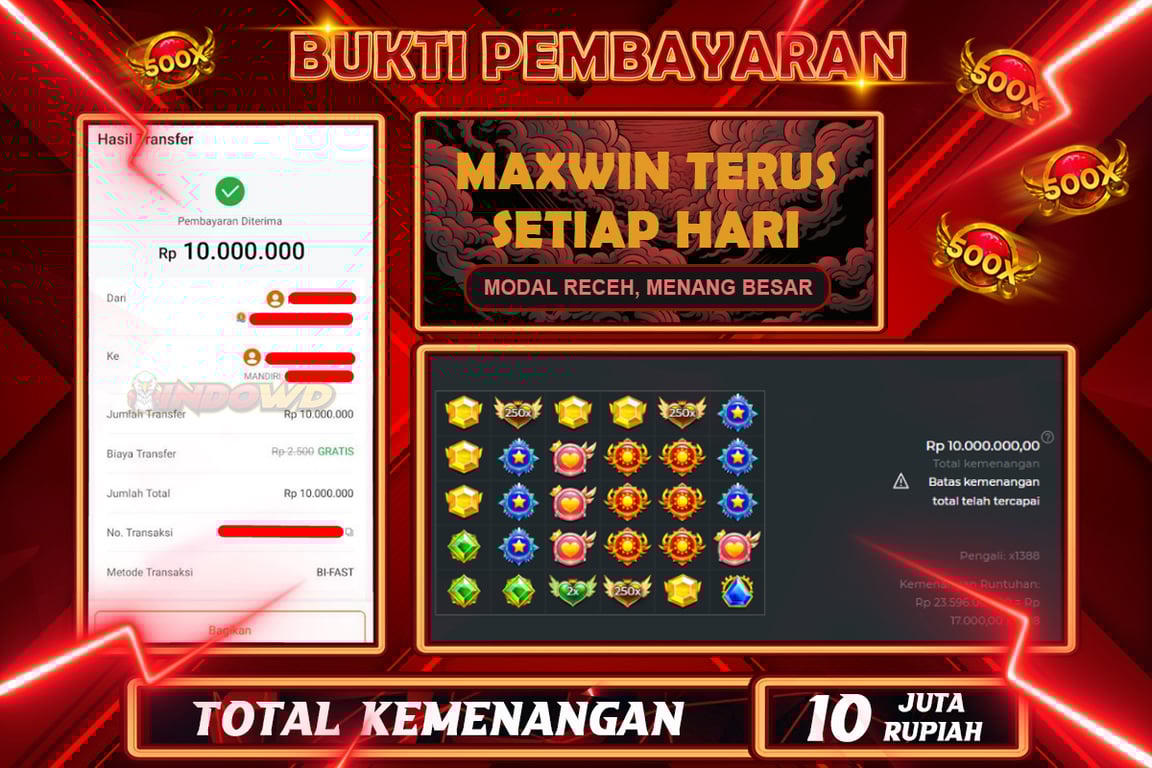 INDOWD JACKPOT SLOT STARLIGHT PRINCES 1000 Rp.10.000.000,- LUNAS