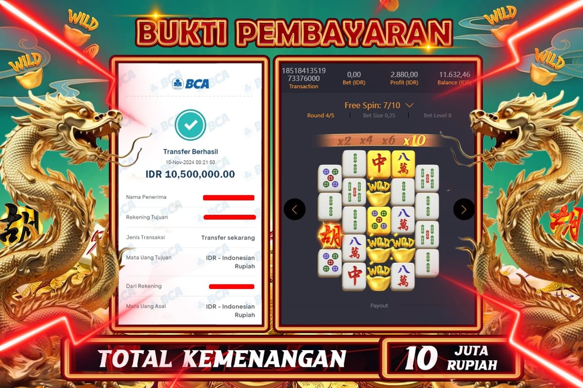 INDOWD JACKPOT SLOT MAHJONG WAYS 2 Rp.10.500.000,- LUNAS