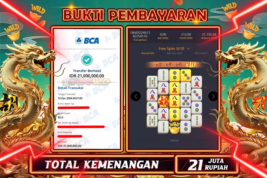 INDOWD JACKPOT SLOT MAHJONG WAYS  2  Rp.21.000.000,- LUNAS