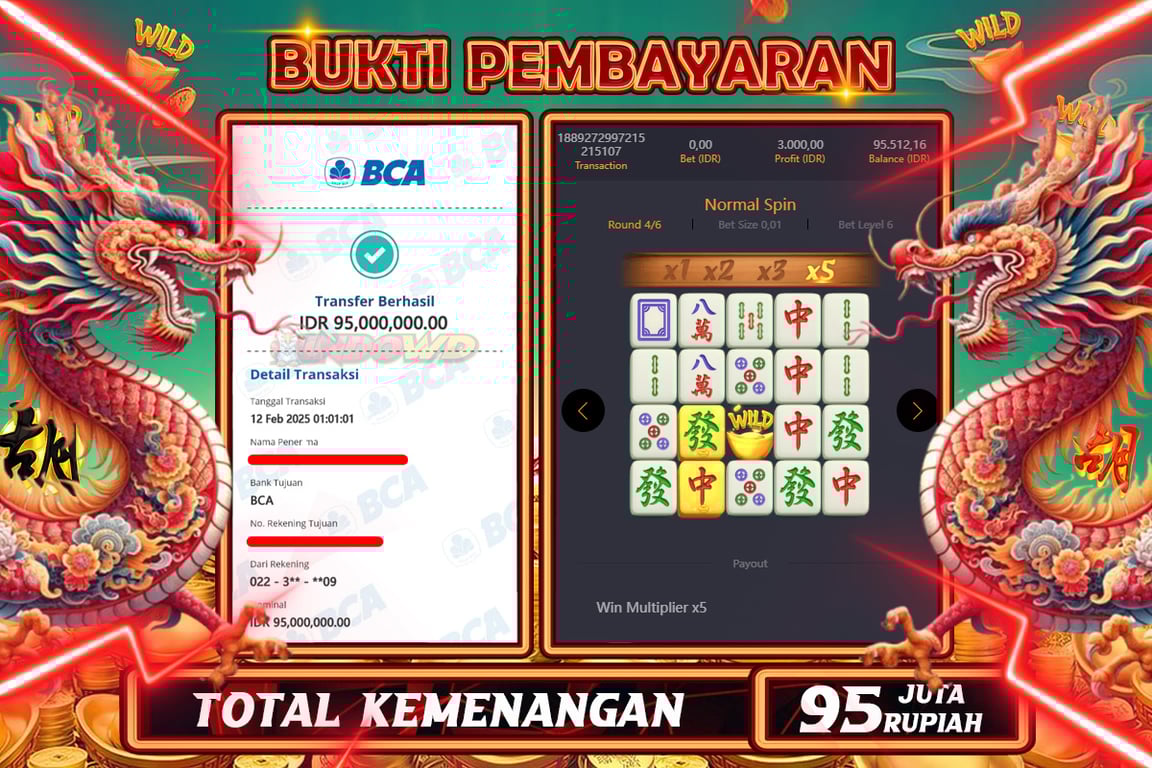 INDOWD JACKPOT SLOT MAHJONG WAYS 2 Rp.95.000.000,- LUNAS