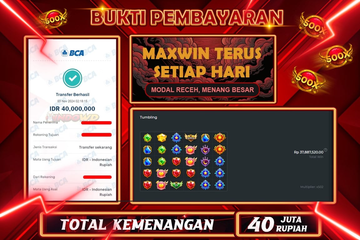 INDOWD JACKPOT SLOT STARLIGHT PRINCES 1000 Rp.40.000.000,- LUNAS