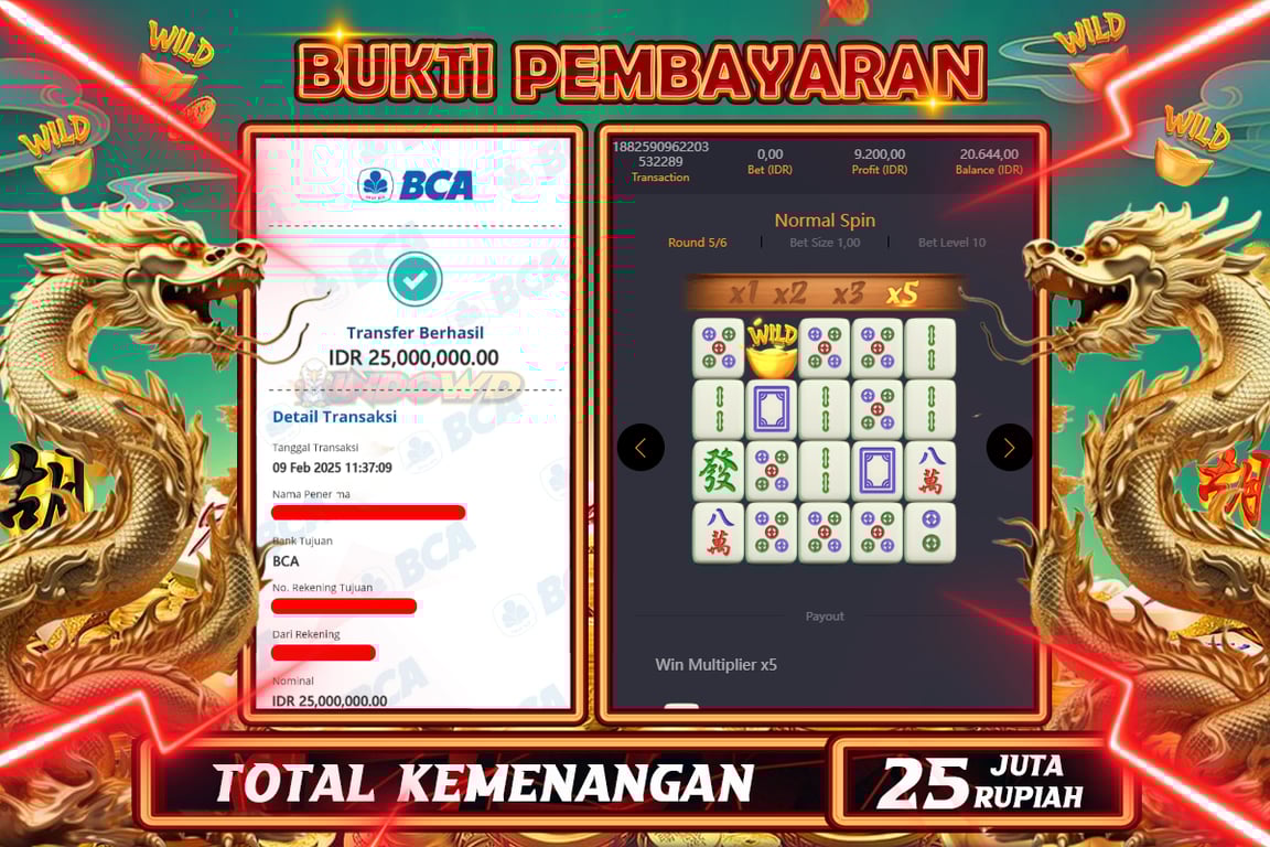 INDOWD JACKPOT SLOT MAHJONG WAYS 2 Rp25.000.000,- LUNAS