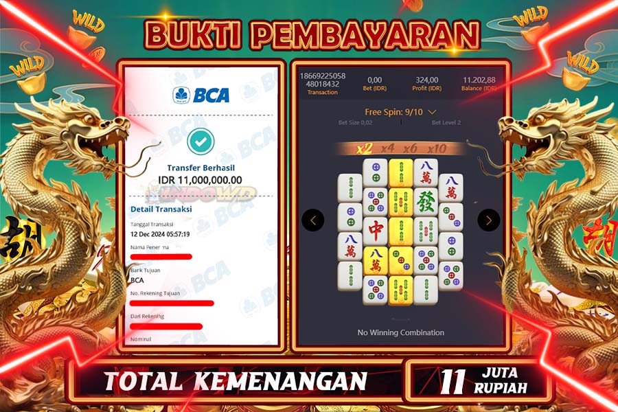 INDOWD JACKPOT SLOT MAHJONG WAYS  2  Rp.11.000.000,- LUNAS