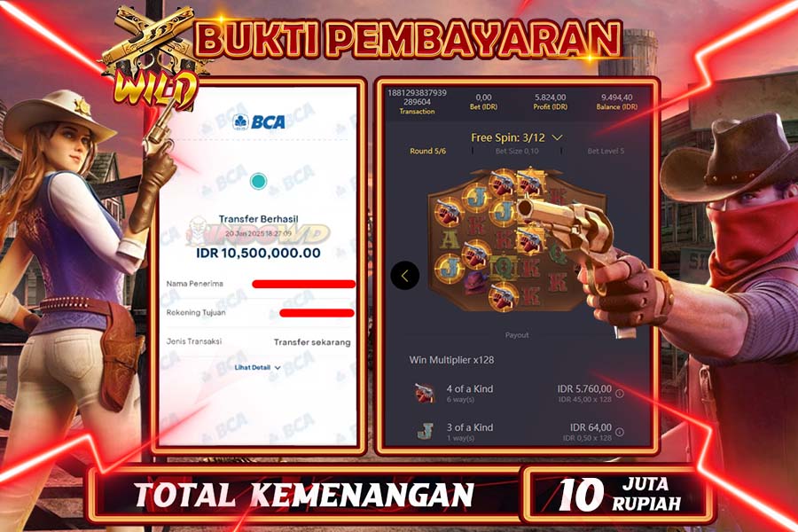 INDOWD JACKPOT SLOT WILD BOUNTY Rp10.500.000,- LUNAS