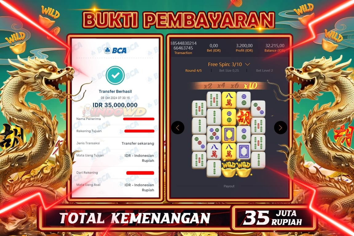 INDOWD JACKPOT SLOT MAHJONG WAYS 2 Rp.35.000.000,- LUNAS