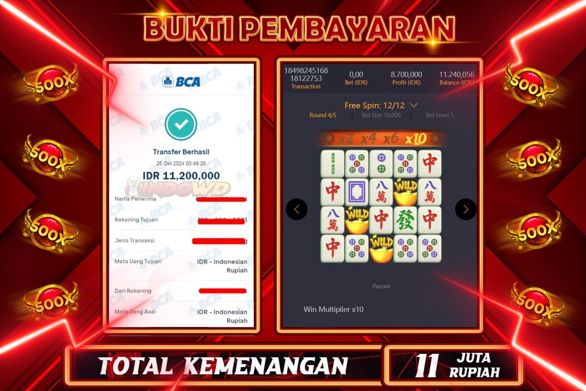 INDOWD JACKPOT SLOT MAHJONG WAYS 2 Rp.11.200.000,- LUNAS