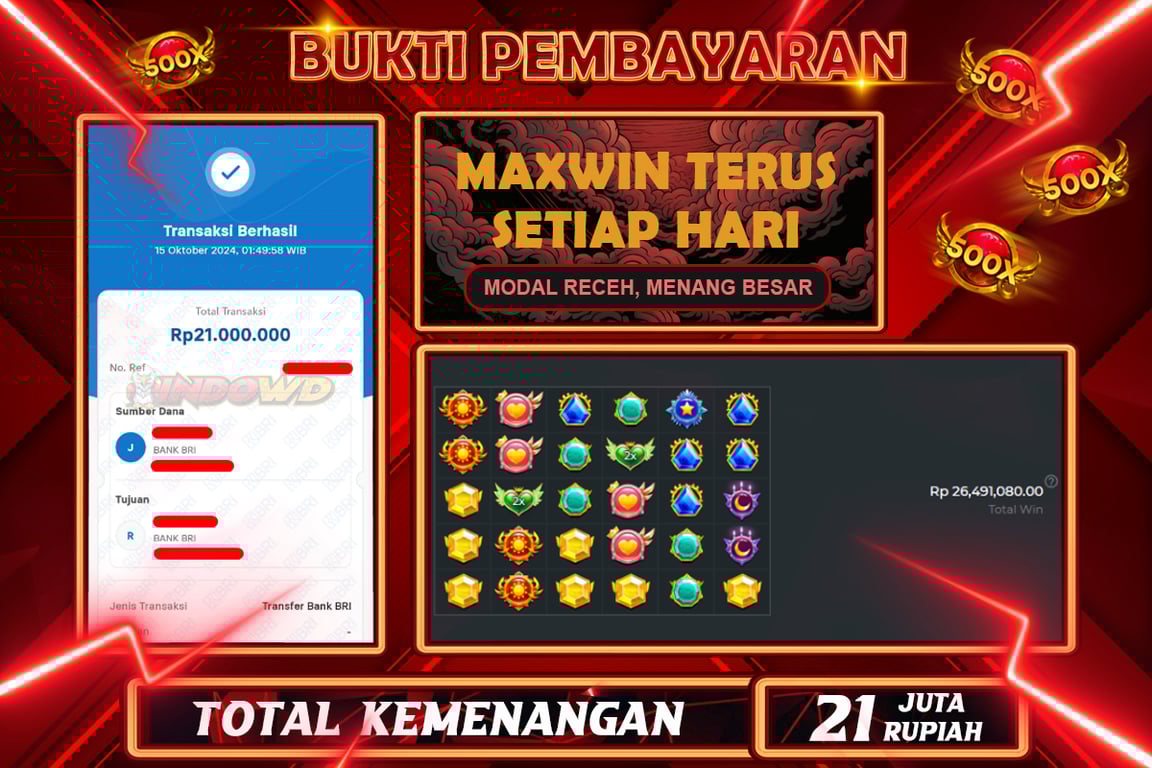 INDOWD JACKPOT SLOT STARLIGHT PRINCES 1000 Rp.21.000.000,- LUNAS