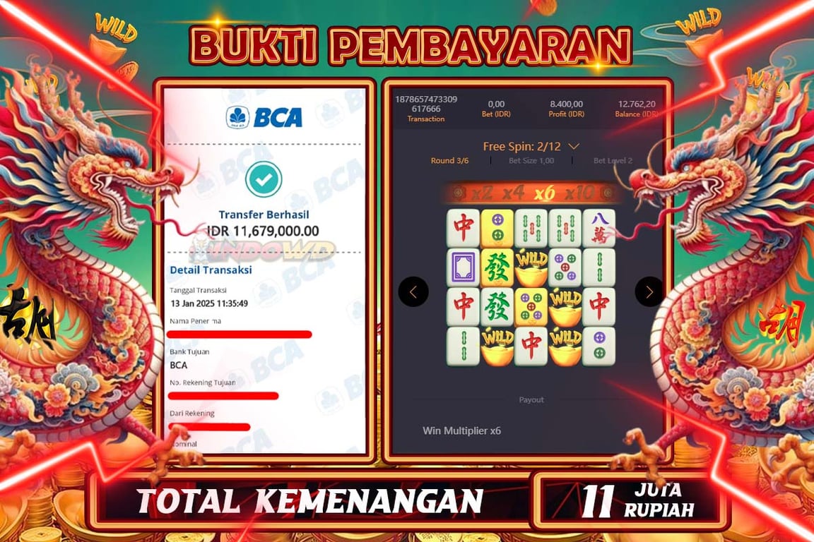 INDOWD JACKPOT SLOT MAHJONG WAYS 2  Rp 11.679.000,- LUNAS