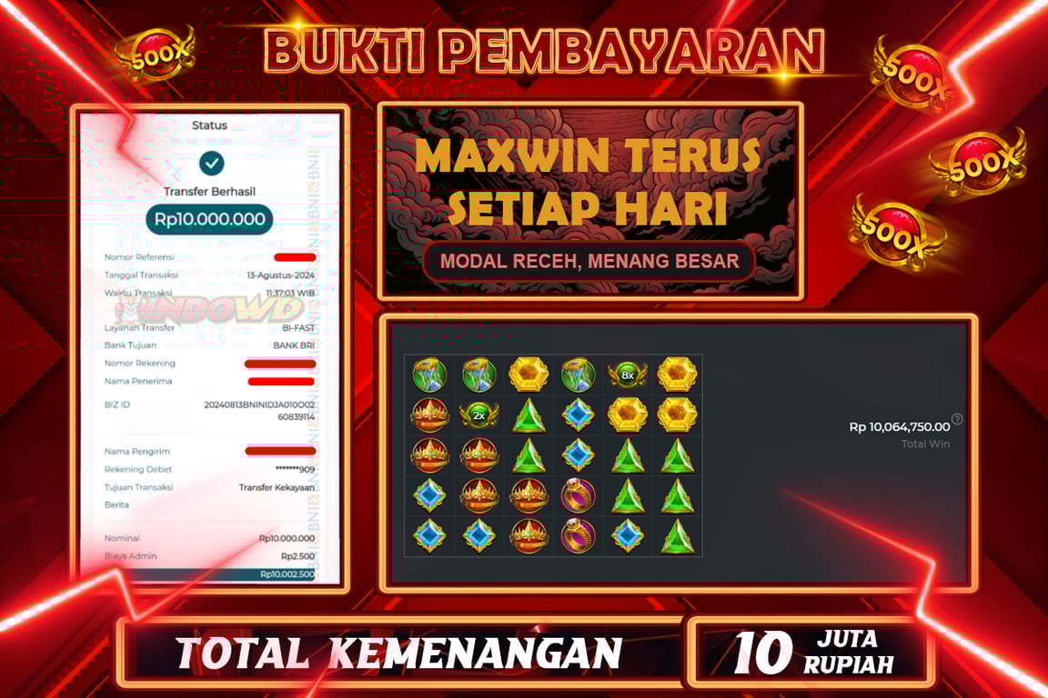 INDOWD JACKPOT SLOT GATES OF OLYMPUS Rp.10.000.000,- LUNAS