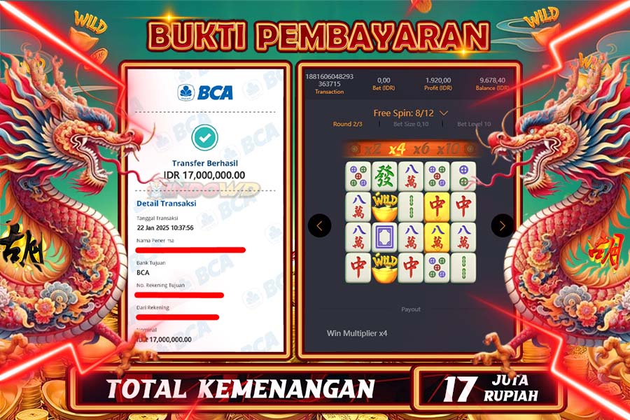 INDOWD JACKPOT SLOT MAHJONG WAYS 2 Rp17.000.000,- LUNAS