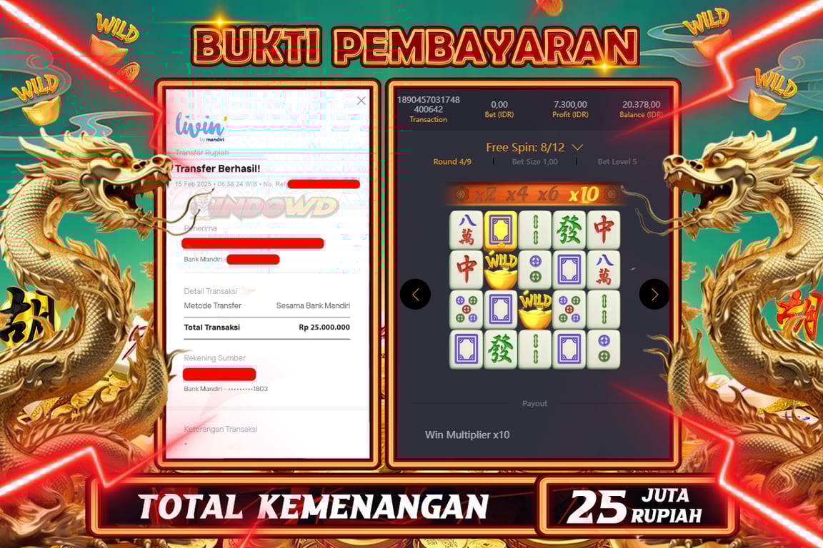 INDOWD JACKPOT SLOT MAHJONG WAYS 2 Rp.25.000.000,- LUNAS