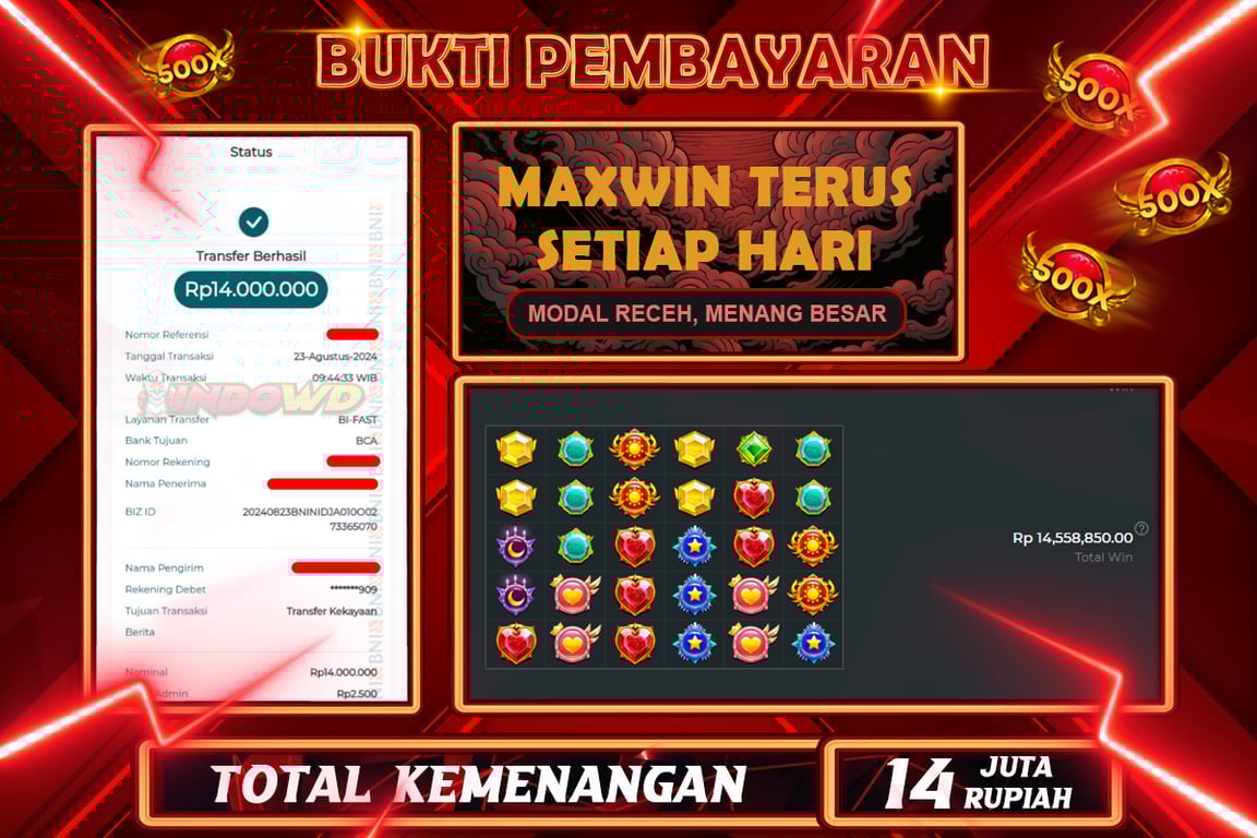 INDOWD JACKPOT SLOT STARLIGHT PRINCES 1000 Rp.14.000.000,- LUNAS