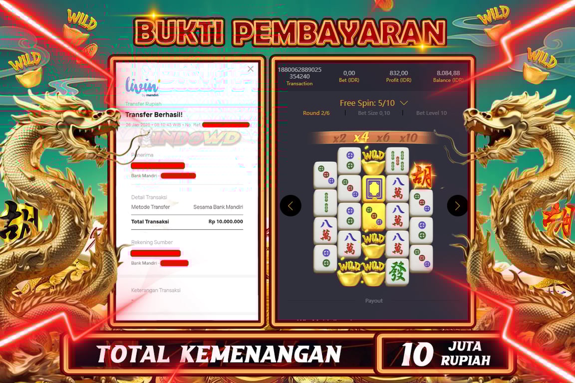 INDOWD JACKPOT SLOT MAHJONG WAYS 2 Rp10.000.000,- LUNAS