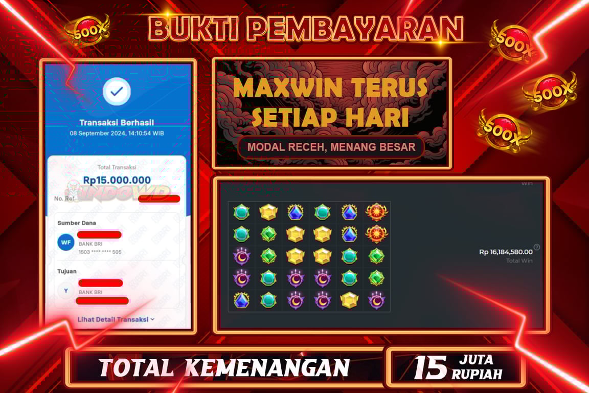 INDOWD JACKPOT SLOT GATES OF OLYMPUS Rp.15.000.000,- LUNAS